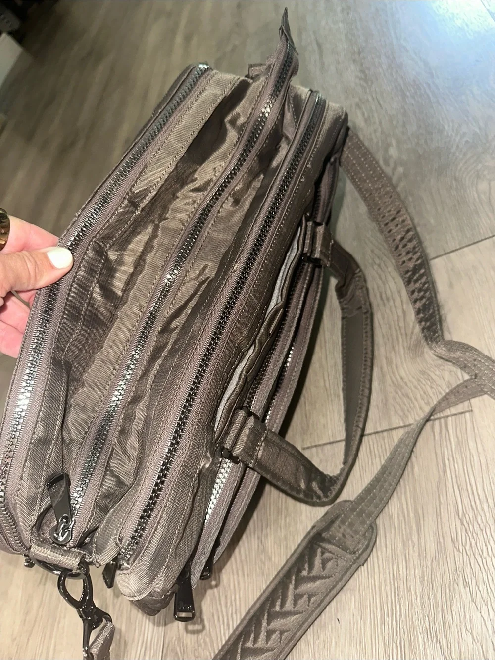 Lug Minibus Gray Brushed Pearl Carry All Travel Duffel Bag